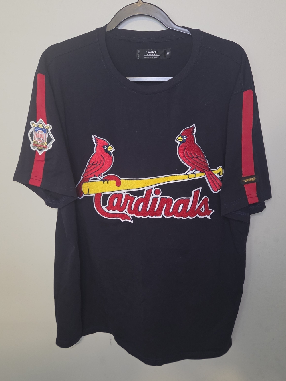 Pro Standard St. Louis Cardinals Navy & Red Embroidered Team Tee 2xL